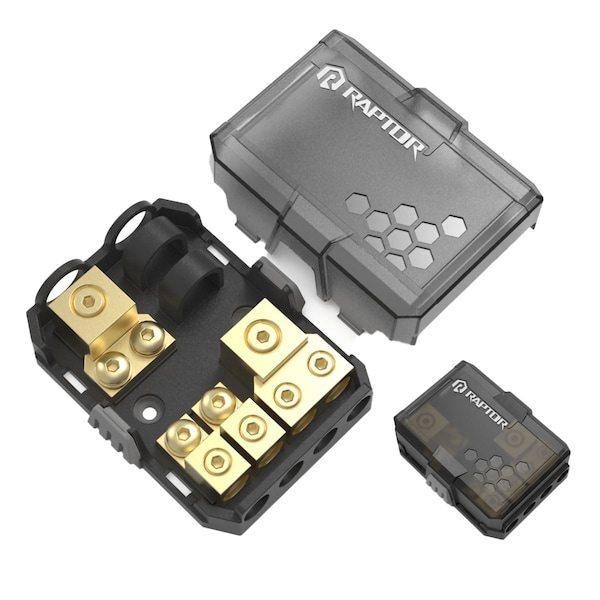 Raptor MINI ANL FUSED POWER AND GROUND DIST BLK RMANLD - main